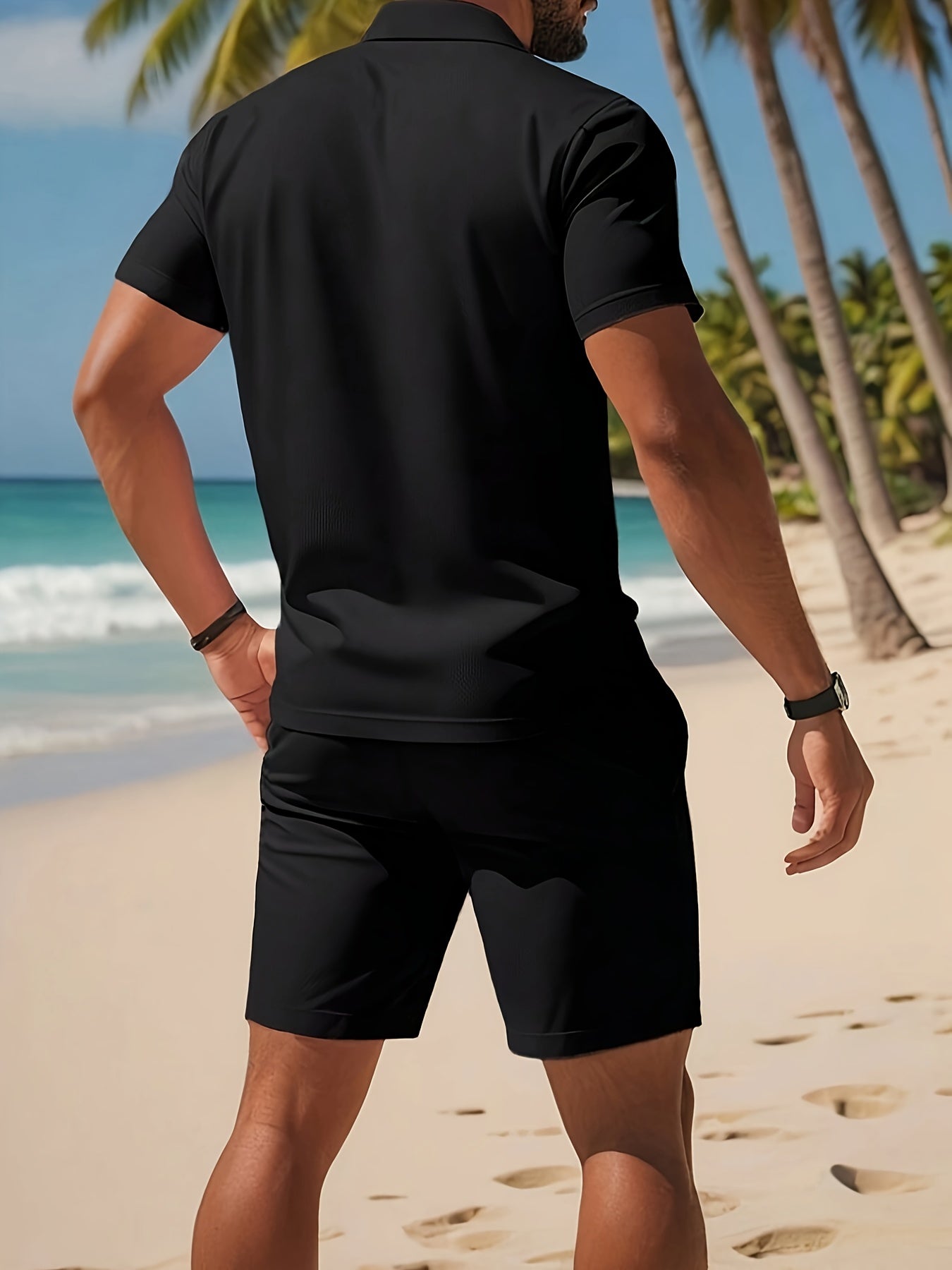 Casual 2-Delige Zomer Set Polo & Shorts