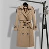 Analea - Luxury Trenchcoat Lang Dames met knopen en riem luxe comforrtabel chique