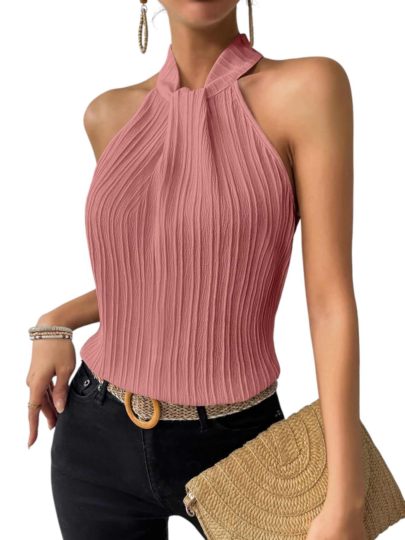 Sara - Elegante Mouwloze Haltertop