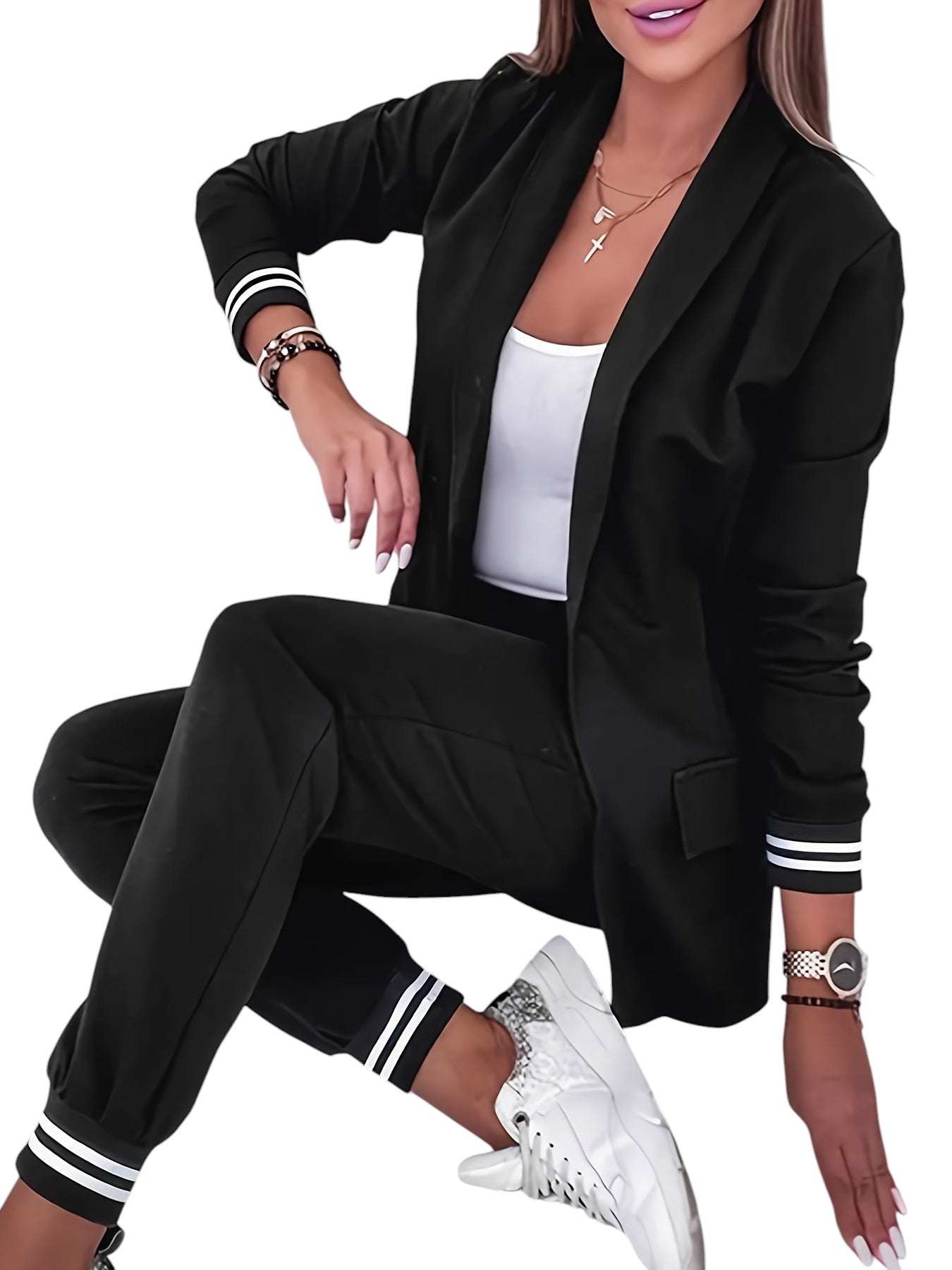 Casual 2-Delig Damespak Vrijetijds Set