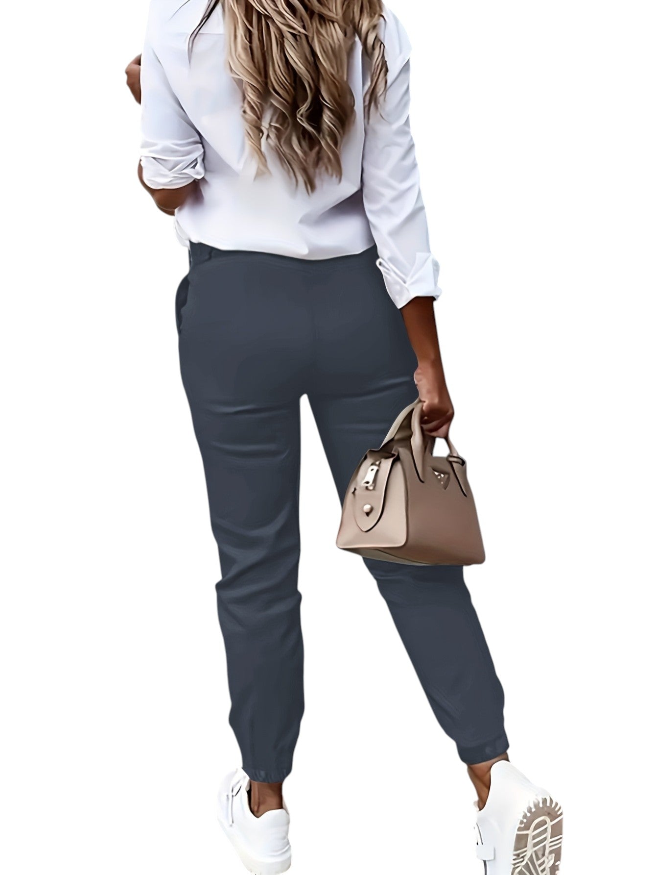 Vera - Casual Nette Dames Broek Met Hoge Taille