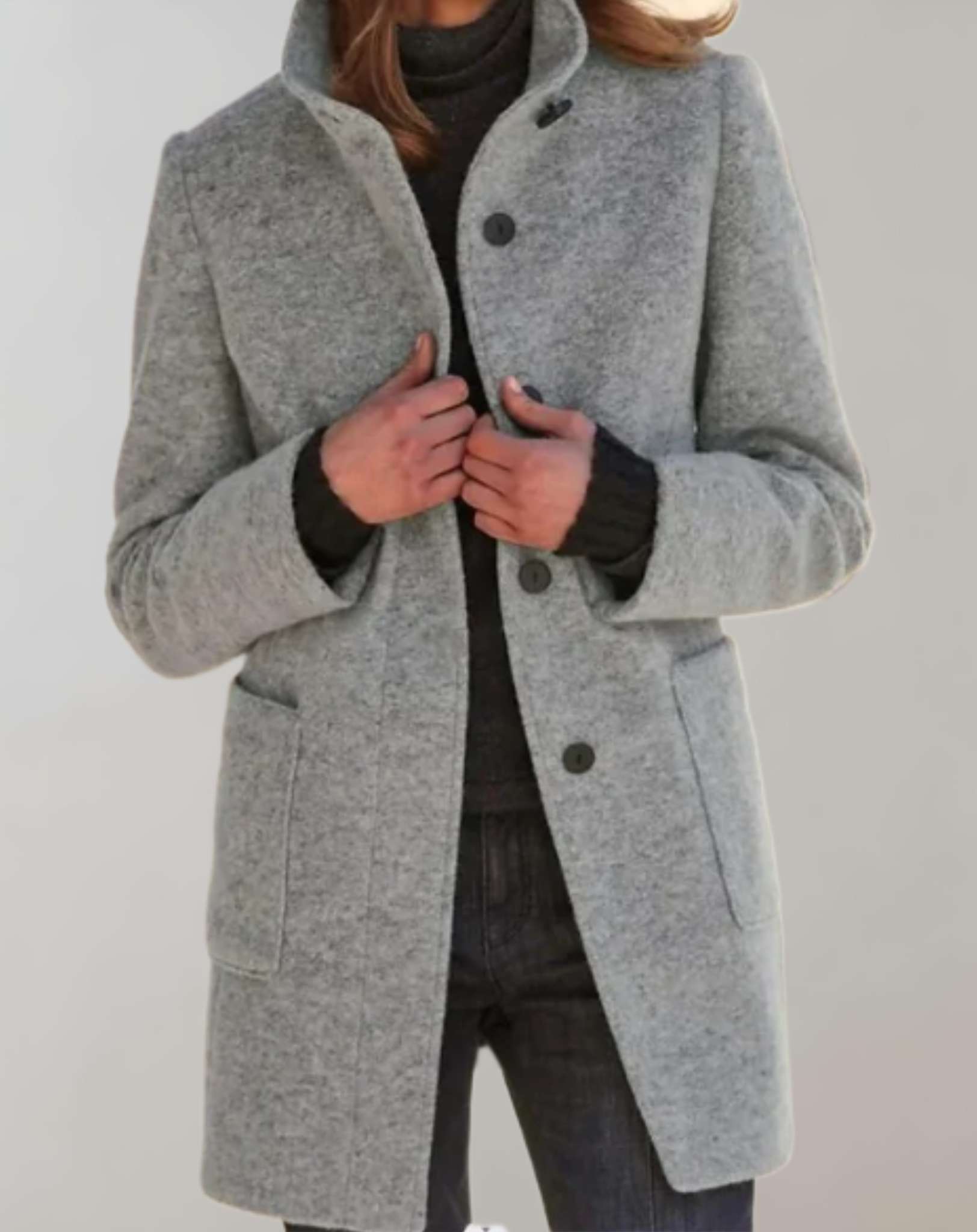Dana - Elegante Wollen Jas Voor Dames