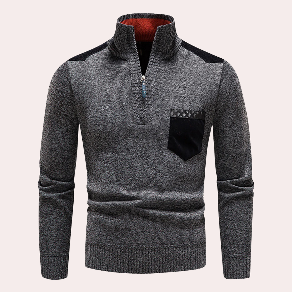 Casual Half Zip Sweater voor Heren - William