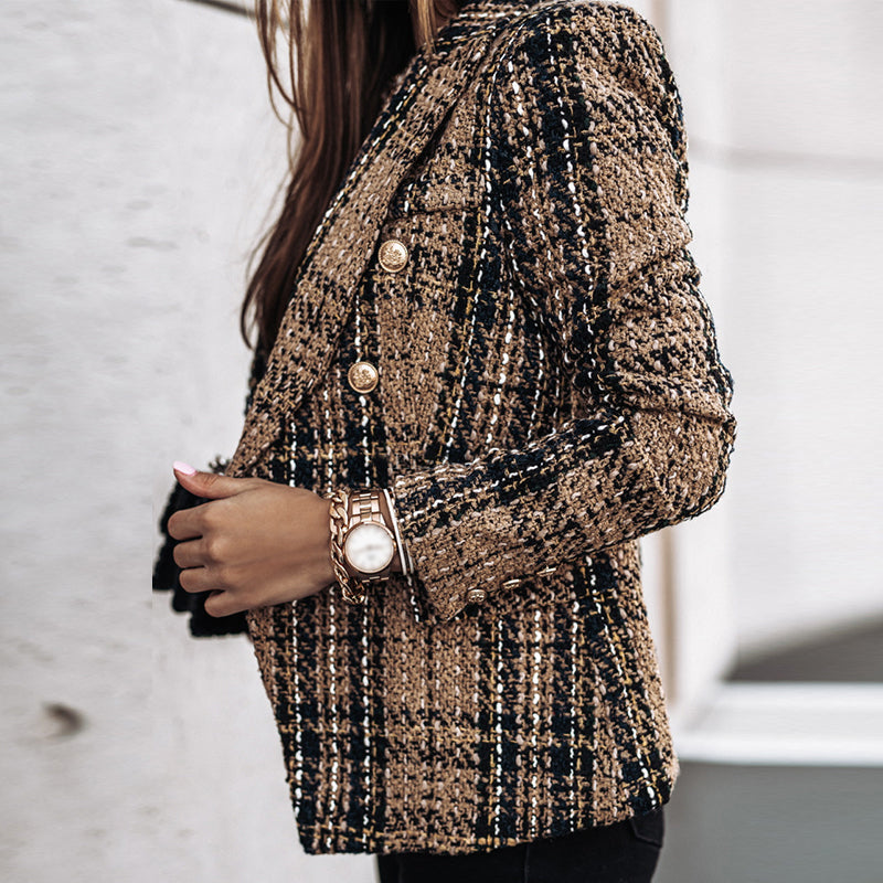 Tweed Blazer Jasje Voor Dames - Gloria
