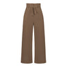 Soepele Linnen Dames Broek Met Hoge Taille
