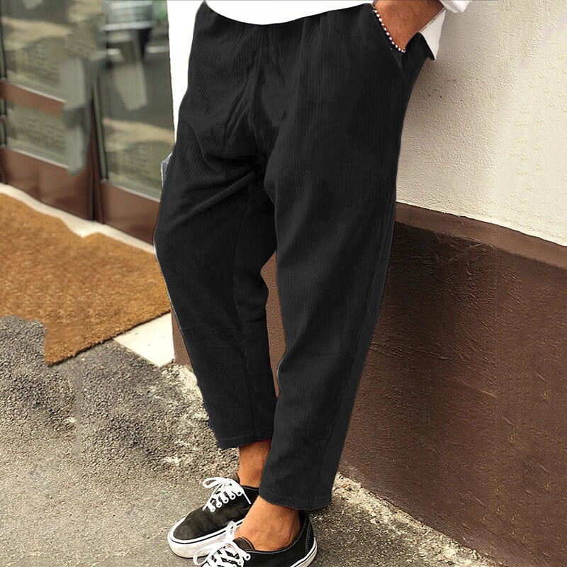 Comfortabele Corduroy Losse Heren Broek - Slawik