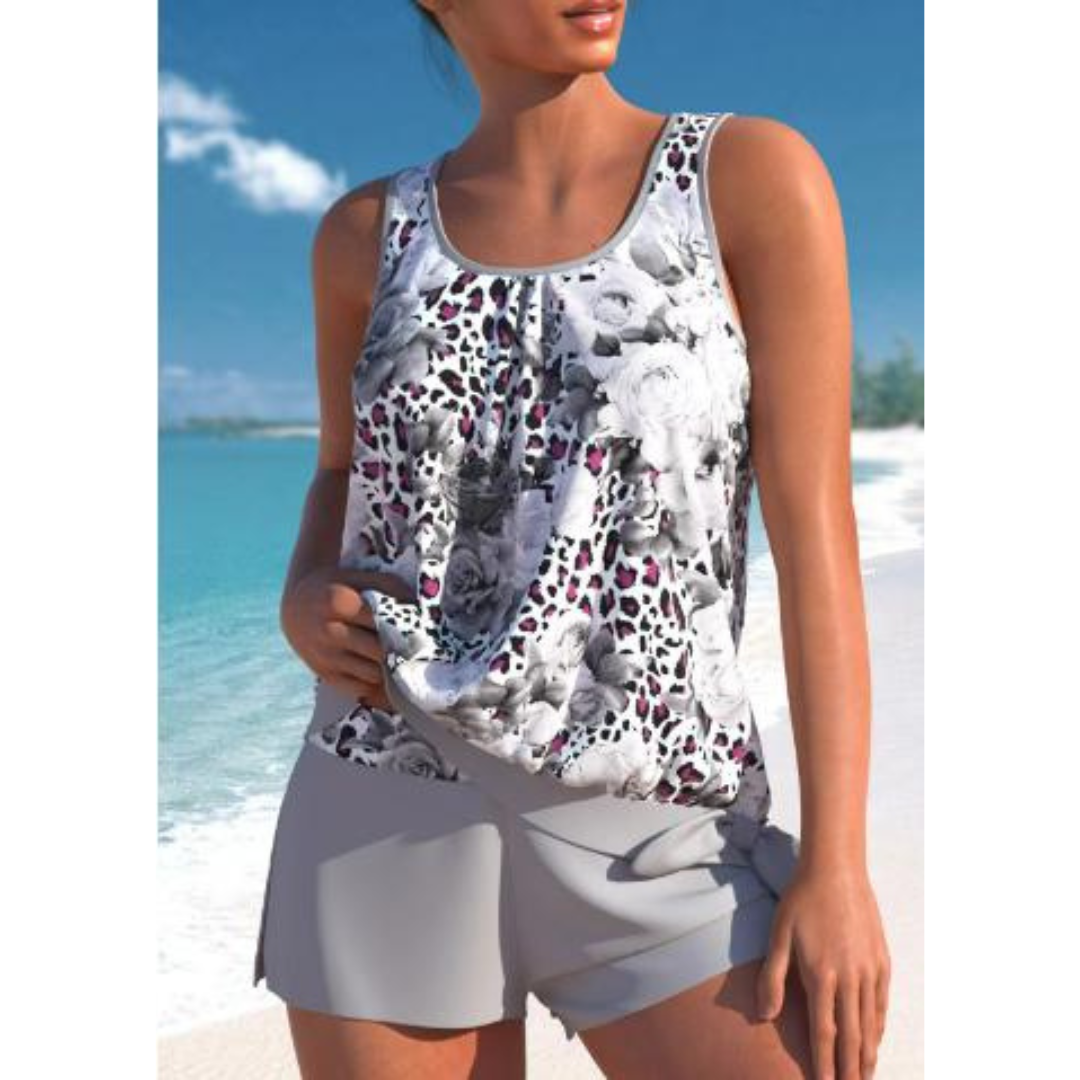 Stijlvolle Tankini Badpak Met Print