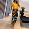 Chiffon 2-Delige Elegante Set Top En Broek Dames