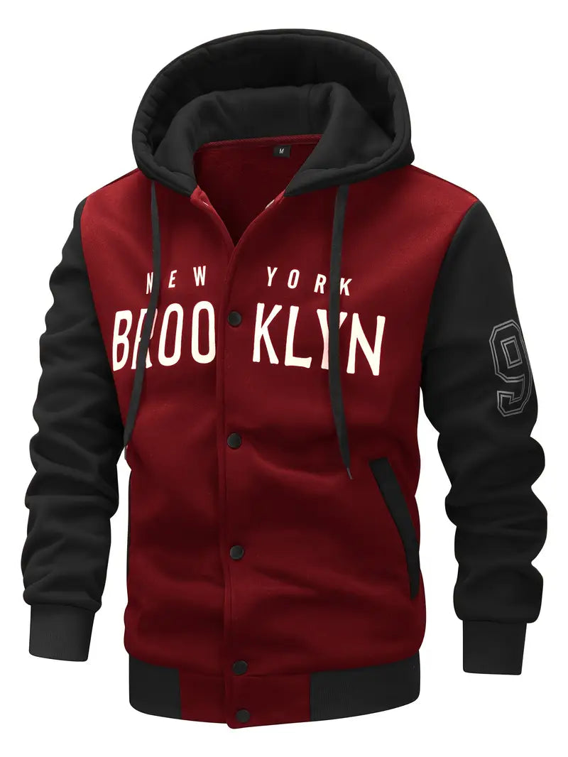 Casual Brooklyn Jas Met Knopen & Capuchon