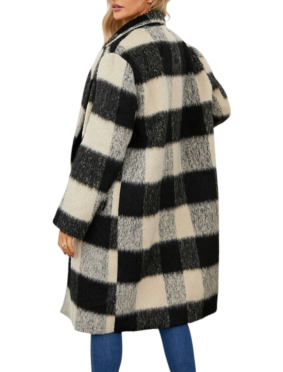 Lange Wollen Trenchcoat Dames